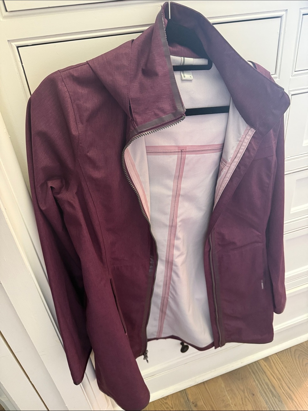 Women’s Purple- Maroon Lightweight Rain Jacket - Brand Unspecified